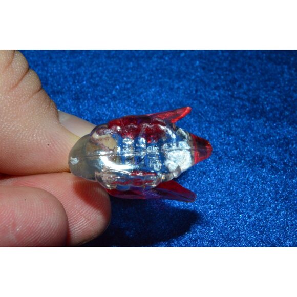 Vintage Plastic Swan Figure Miniature Lucite Clear Red Acrylic Trinket Hong Kong - Picture 8 of 10